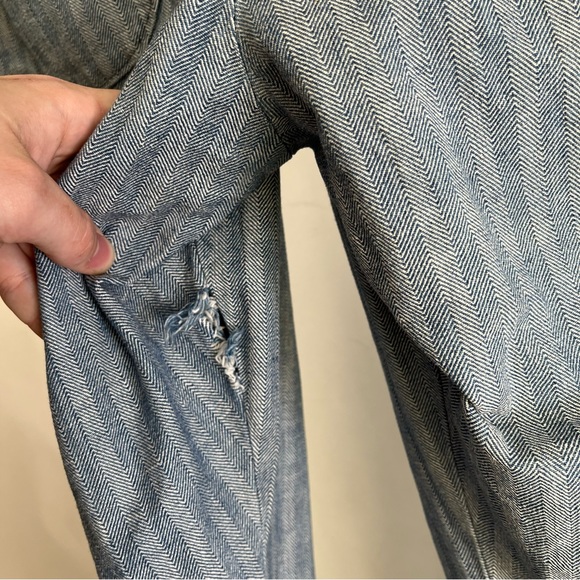 HOST PICK 1960 Railroad Stripe Denim coveralls mechanic workwear jumpsuit 42L - Picture 12 of 16